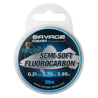 Image of Savage Gear Semi Soft Fluorocarbon Seabass 30m 0,39mm 8,04kg