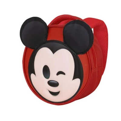 Image of Disney Mickey Mouse Send Emoji Backpack, Red, 22 x cm, Capacity 4 L, Mouse, Einheitsgröße, Backpack