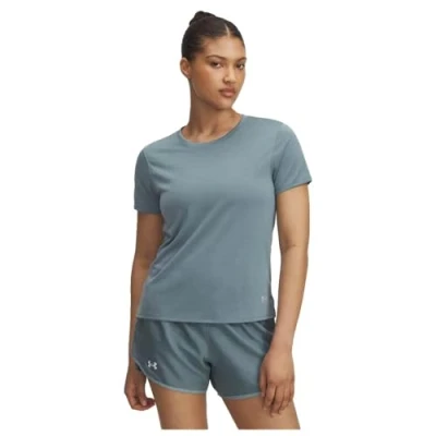 Image of Under Armour Launch Sports Tshirt, Women&#039;s, Size: Small, Jasper blue