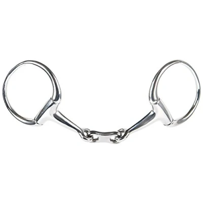 Image of Harry&#039;s Horse Eggbut snaffle, french mouth flat link 13mm