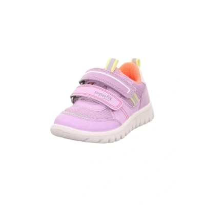 Image of Superfit SPORT7 MINI Trainers for kids, Size: 8.5/9K, Lila/orange Leather and textile