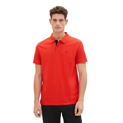 Image of TOM TAILOR Men&#039;s Polo Shirt, 13189 Basic Red, S