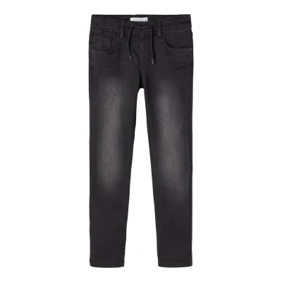 Image of Name it Nkmrobin Slim fit jeans for kids, Size: 15y, Black denim