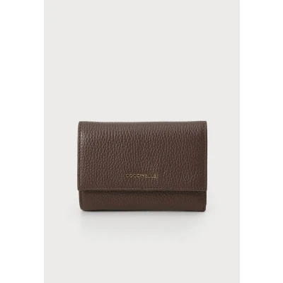 Image of Coccinelle Metallic SOFT Wallet, Women&#039;s, Size: One Size, Brunette