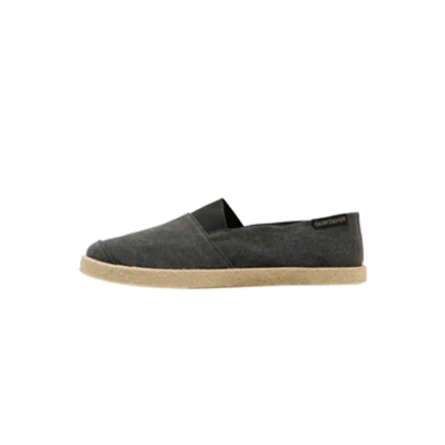 Image of Quiksilver Slipons, Men&#039;s, Size: 5, Solid black Textile