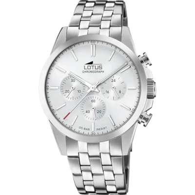Image of Lotus Chronograph watch silvercoloured, Men&#039;s, Size: One Size, Silver coloured
