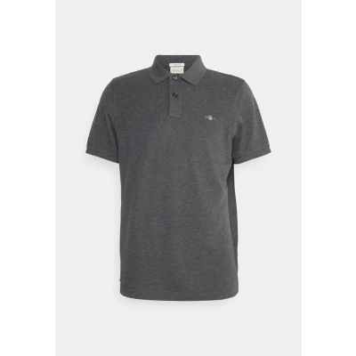Image of GANT REG Shield Polo shirt, Men&#039;s, Size: 3XL, Antracit melange