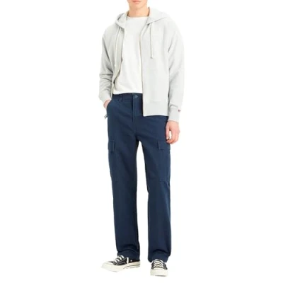 Image of Levi&#039;s Straight Cargo trousers, Men&#039;s, Size: 32x34, Navy blazer