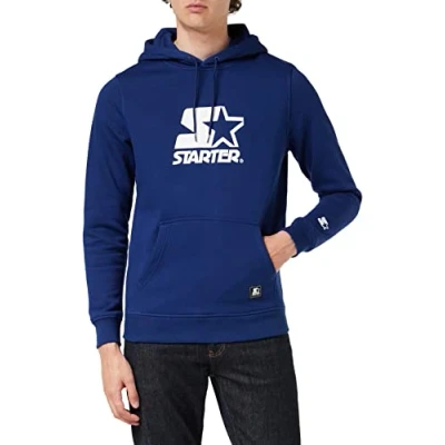 Image of Starter THE Classic LOGO Hoodie, Men&#039;s, Size: Small, Blue night