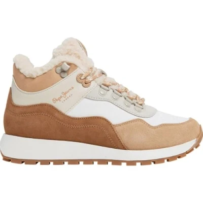 Image of Pepe Jeans Trainers, Women&#039;s, Size: 3, Slip beige Leather/synthetics