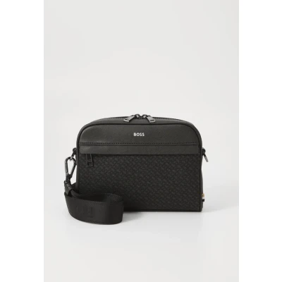Image of BOSS ZAIR Squared Cross body bag, Men&#039;s, Size: One Size, Black