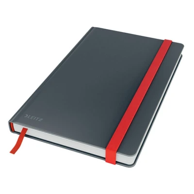 Image of Leitz A5 Ruled Hardcover Notebook, 80 Sheet, Cosy Range, Velvet Grey, 448100189