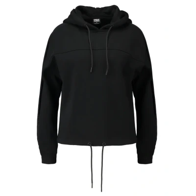 Image of Urban Classics Ladies Inset Hoody Hoodie, Women&#039;s, Size: XS, Black