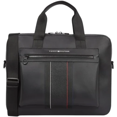 Image of Tommy Hilfiger Foundation Computer BAG Laptop bag, Men&#039;s, Size: One Size, Black