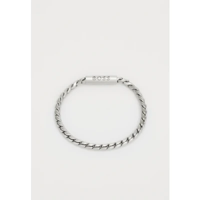Image of BOSS Doran Bracelet silvercoloured, Men&#039;s, Size: One Size, Silver coloured