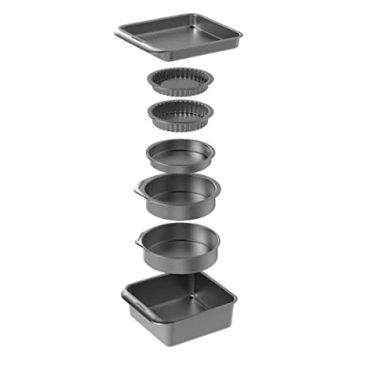 Image of MasterClass Baking Moulds Set Smart Space 7 Piece Standard non stick coating