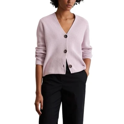 Image of Marc O&#039;Polo Cardigan Longsleeve V NECK Cardigan, Women&#039;s, Size: XXL, Pale lilac