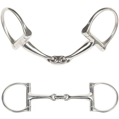 Image of Harry&#039;s Horse Double Jointed D ring snaffle 14mm