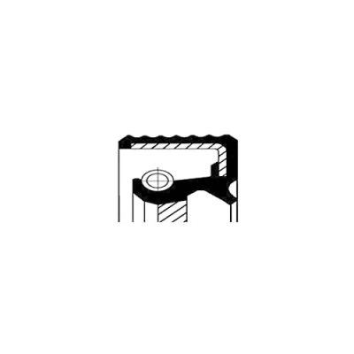 Image of Shaft Seal, manual transmission CORTECO 19036867B