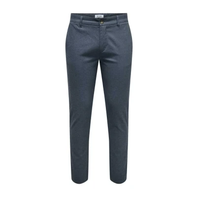 Image of Only &amp; Sons Onsmark PETE SLIM Dobby Chinos, Men&#039;s, Size: 30, Bering sea