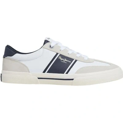 Image of Pepe Jeans Kenton CLUB Trainers, Men&#039;s, Size: 11, White leather and imitation