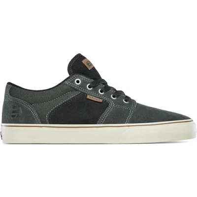 Image of Etnies Barge Unisex Trainers, Men&#039;s, Size: 9, Green/black Buckskin / suede