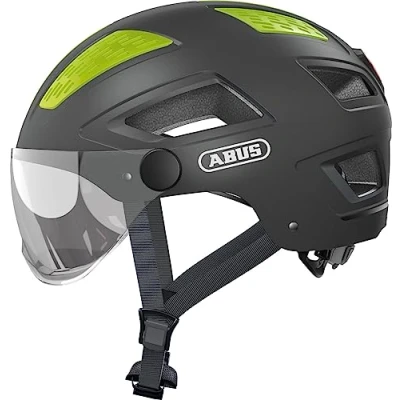 Image of ABUS Hyban 2.0 ACE City Helmet Durable Bicycle for Daily Use with ABS Hard Shell Women and Men Grey, Size L
