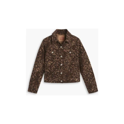 Image of Levi&#039;s Original Trucker Denim jacket, Women&#039;s, Size: XS, Brown
