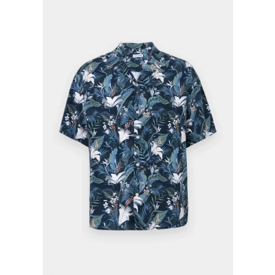 Image of Jack &amp; Jones Jjejeff Tropical Resort Shirt Shirt, Men&#039;s, Size: Small, Sky captain