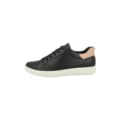 Image of ECCO Women&#039;s Soft 7 Easy Slip Trainers, Black Rose Dust 470843 51310, 6.5 UK