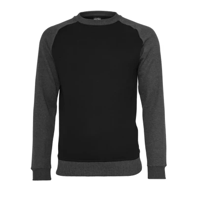 Image of Urban Classics Sweatshirt, Men&#039;s, Size: 5XL, Black/charocoal