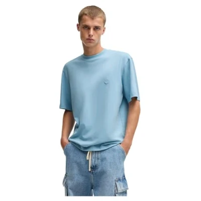 Image of HUGO Niley Basic Tshirt, Men&#039;s, Size: Small, Light pastel blue