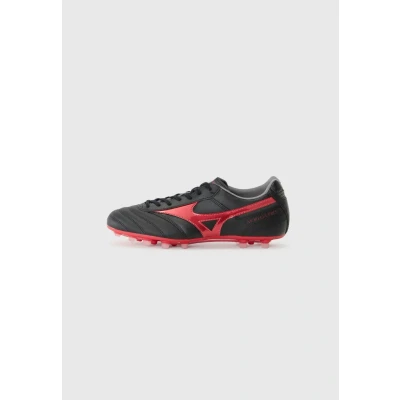 Image of Mizuno Morelia II PRO AG Moulded stud football boots, Men&#039;s, Size: 8, Black/morelia red/black sand shoes
