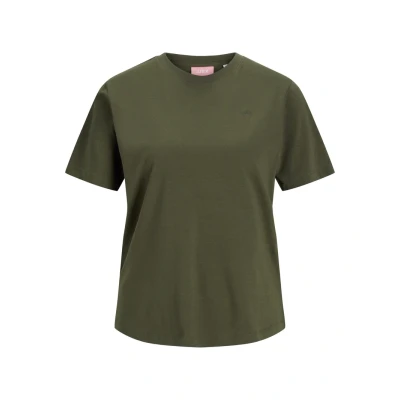 Image of JJXX Jxanna Every LOGO TEE Print Tshirt, Women&#039;s, Size: XS, Grape leaf