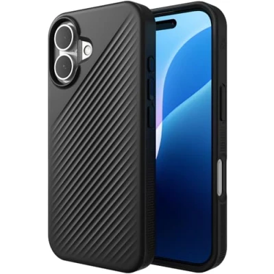 Image of ZAGG Luxe Snap Graphene Magnetic Back Cover Black Apple iPhone 16