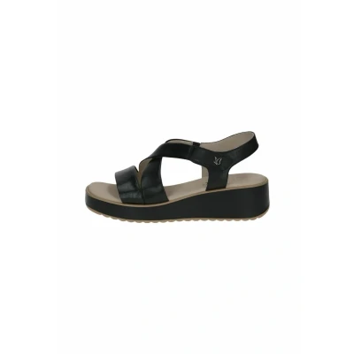 Image of Caprice Damen Sandale aus Leder, Braun (TAUPE SUEDE), 38
