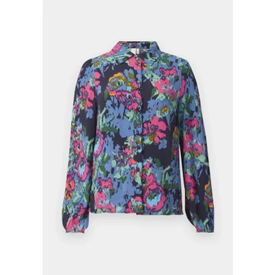 Image of YAS FIMA LS S NOOS Buttondown blouse multicoloured, Women&#039;s, Size: Large, Multi coloured