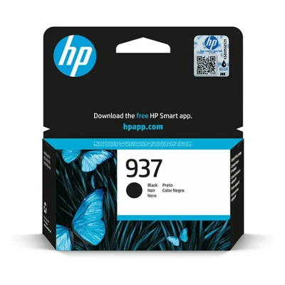Image of HP 937 (4S6W5NE) Black Original Printer Cartridge for OfficeJet Pro 9720e; 9730e All in One Large Format Printer; 91xx