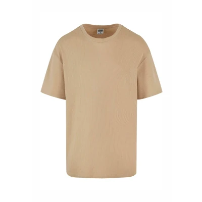 Image of Urban Classics Waffle Basic Tshirt, Men&#039;s, Size: 4XL, Unionbeige
