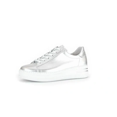 Image of Gabor Women&#039;s Low Top Trainers, Shoes, Silver 10, 39 EU