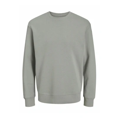 Image of Jack &amp; Jones Jjestar Basic CREW NECK Sweatshirt, Men&#039;s, Size: XL, Ultimate grey