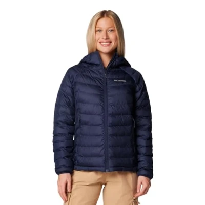 Image of Columbia Powder LITE Hooded Jacket Winter jacket, Women&#039;s, Size: XS, Collegiate navy