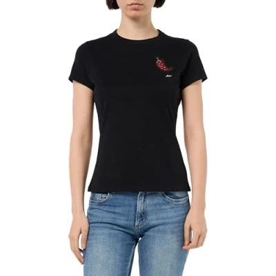 Image of BOSS Endora Print Tshirt, Women&#039;s, Size: Small, Black