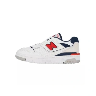 Image of New Balance ML574 Men&#039;s Trainers, White navy red, 5 UK