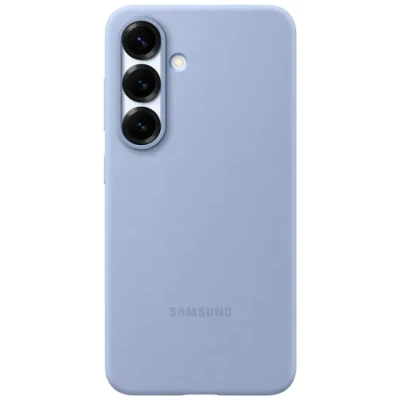 Image of Samsung Silicone Back Cover Light Blue Galaxy S25