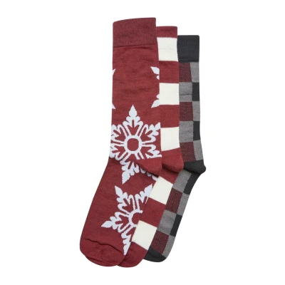 Image of Urban Classics Unisex 3PACK Socks, Size: 9 11.5, Burgundy