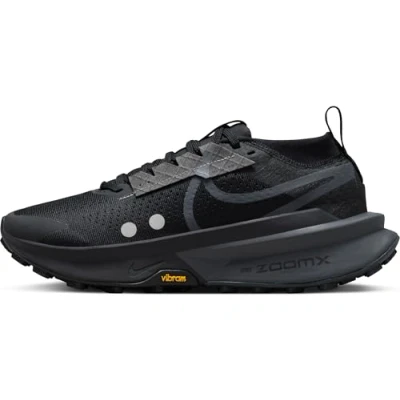 Image of Nike Performance Zoomx Zegama Trail 2 running shoes, Women&#039;s, Size: 6.5, Black anthracite mtlc platinum Textile/synthetics