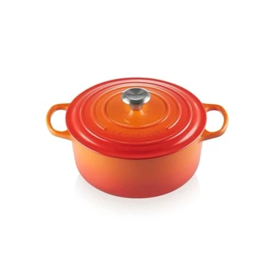 Image of Le Creuset Casserole Signature Orange red ø 26 cm / 5.3 liter Suitable for all Cooktops
