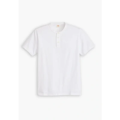 Image of Levi&#039;s Henley Basic Tshirt, Men&#039;s, Size: XS, White