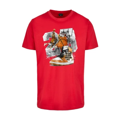 Image of Mister Tee Vintage Ballin Print Tshirt, Men&#039;s, Size: XS, Cityred